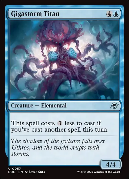 Gigastorm Titan, Magic card EOE 57 — Edge of Eternities set