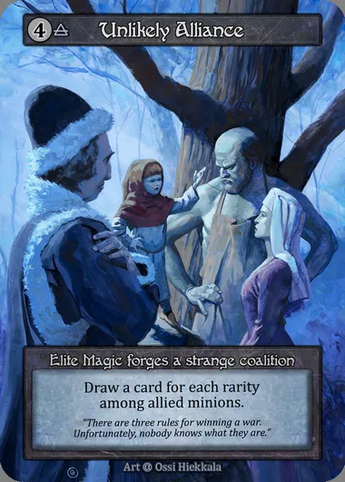 Unlikely Alliance, carte Sorcery ALP 264 — extension Alpha