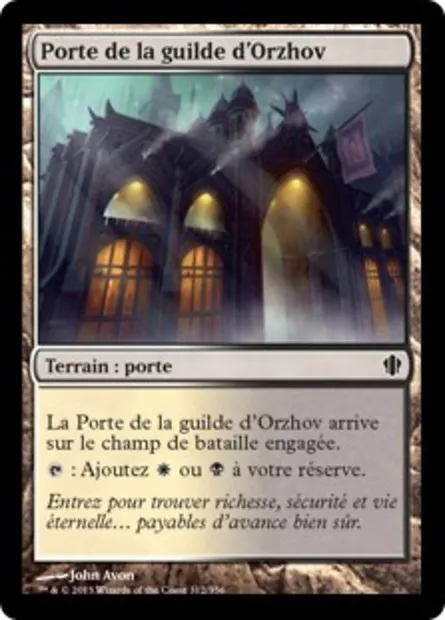 Porte de la guilde d'Orzhov, carte Magic C13 312 — extension Commander 2013