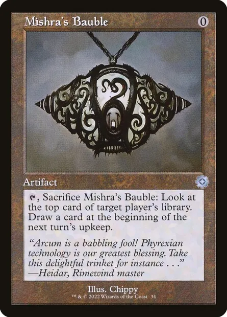 Mishra's Bauble, Magic card BRR 34 — The Brothers' War Retro Artifacts set