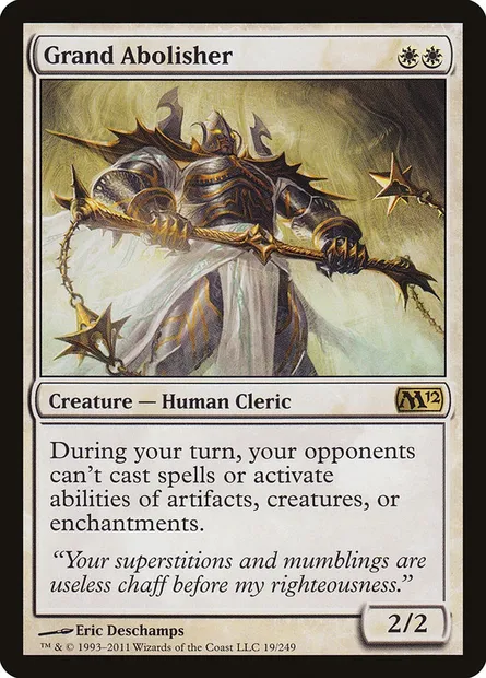 Grand Abolisher, Magic card M12 19 — Magic 2012 set