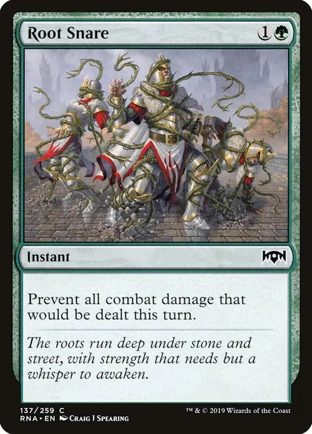 Root Snare, Magic card RNA 137 — Ravnica Allegiance set