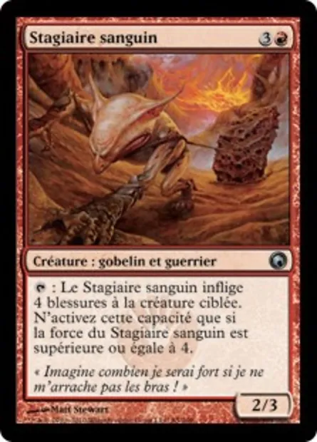 Stagiaire sanguin, carte Magic SOM 85 — extension Cicatrices de Mirrodin