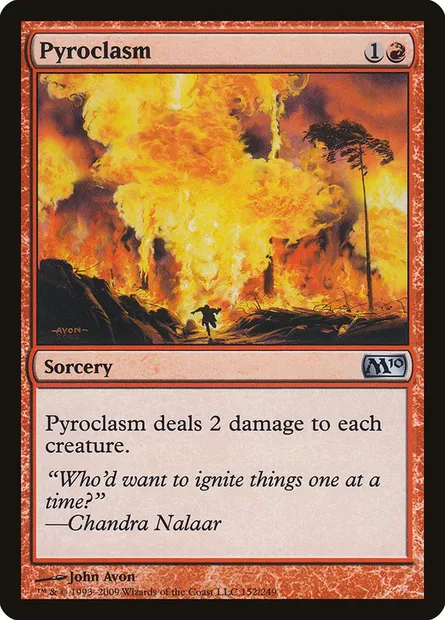 Pyroclasm, Magic card M10 152 — Magic 2010 set