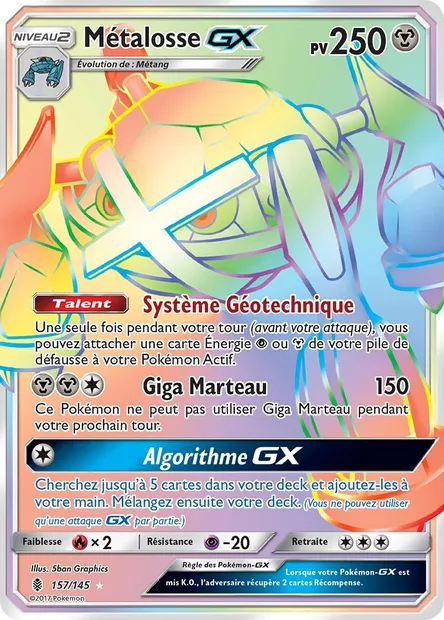 Métalosse GX, carte Pokémon GRI 157 — extension Gardiens Ascendants