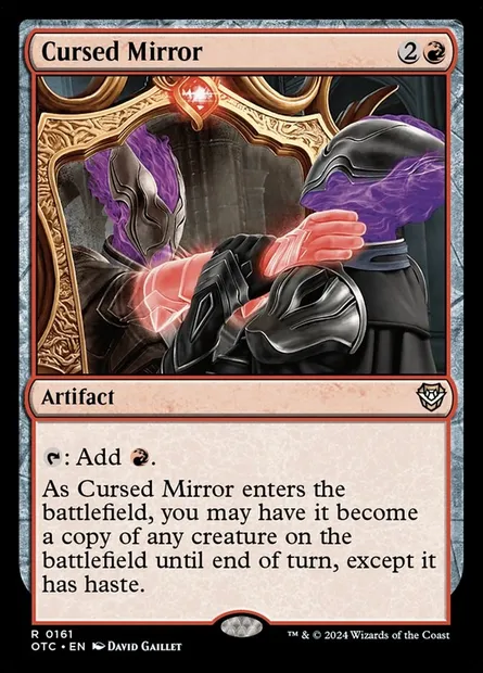Cursed Mirror, Magic card OTC 161 — Outlaws of Thunder Junction Commander set