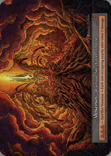 Vesuvius, carte Sorcery BET 407 — extension Beta