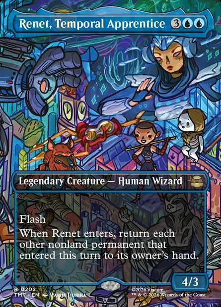 Renet, Temporal Apprentice, Magic card TMT 202 — Teenage Mutant Ninja Turtles set