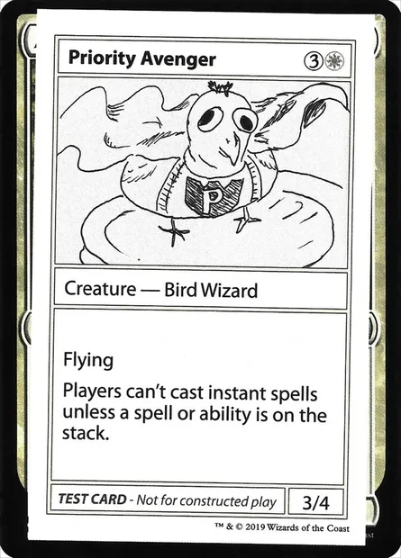 Priority Avenger, carte Magic CMB2 9 — extension Mystery Booster Playtest Cards 2021