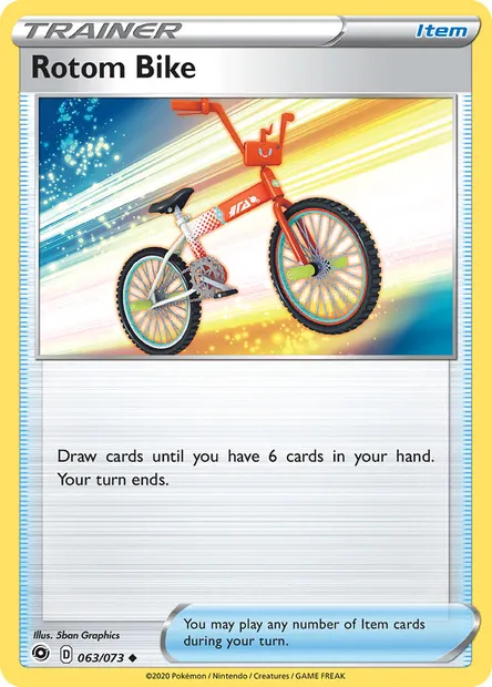 Rotom Bike, Pokémon card CPA 63 — Champion's Path set