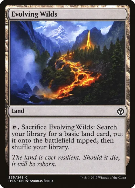 Evolving Wilds, Magic card IMA 235 — Iconic Masters set