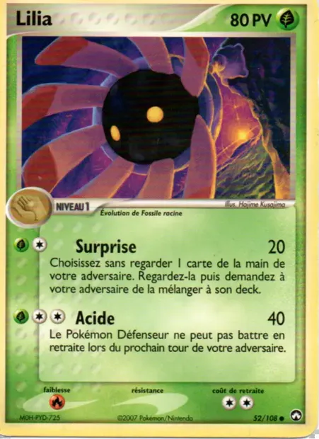 Lilia, carte Pokémon PK 52 — extension EX Gardiens du Pouvoir