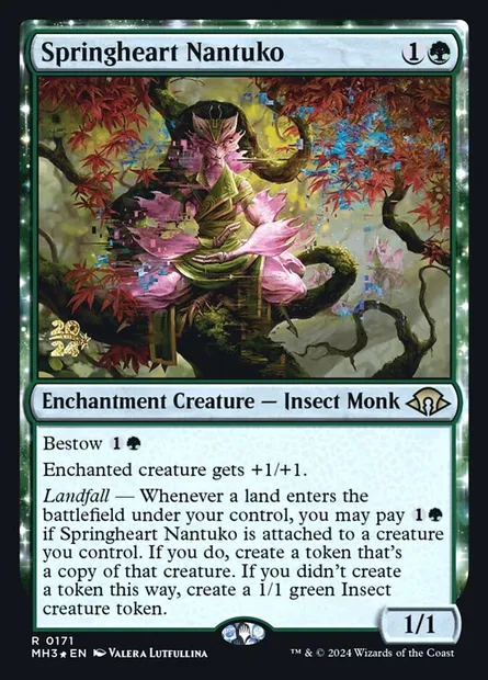 Springheart Nantuko, Magic card PMH3 171s — Modern Horizons 3 Promos set