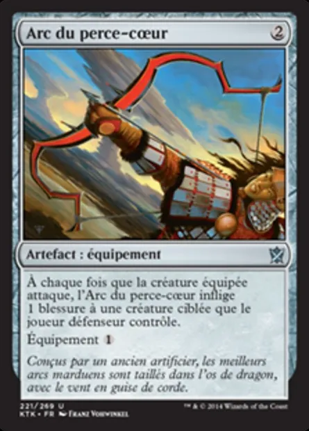 Arc du perce-cœur, carte Magic KTK 221 — extension Les Khans de Tarkir