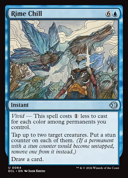 Rime Chill, Magic card ECL 64 — Lorwyn Eclipsed set