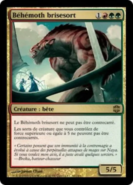 Béhémoth brisesort, carte Magic ARB 60 — extension La Renaissance d'Alara