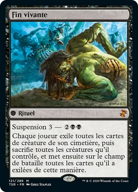 Fin vivante, carte Magic TSR 121 — extension Spirale Temporelle Remastered