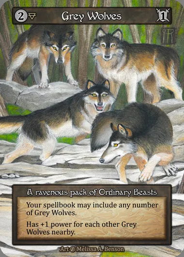 Grey Wolves, carte Sorcery BET 074 — extension Beta