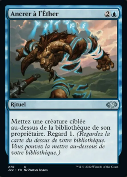 Ancrer à l'Éther, carte Magic J22 270 — extension Jumpstart 2022
