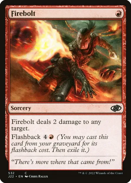 Firebolt, Magic card J22 532 — Jumpstart 2022 set