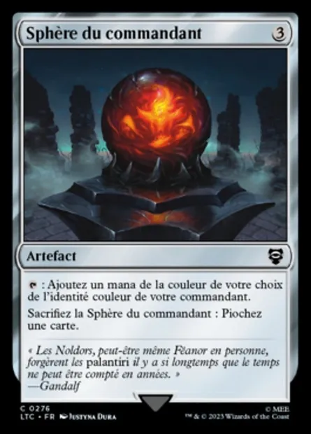 Sphère du commandant, carte Magic LTC 276 — extension Tales of Middle-earth Commander