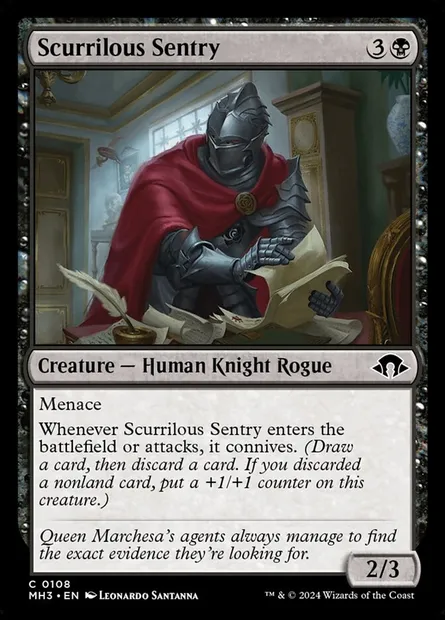 Scurrilous Sentry, Magic card MH3 108 — Modern Horizons 3 set
