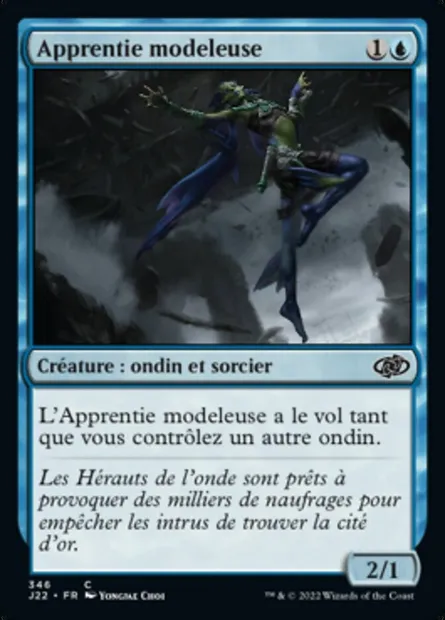 Apprentie modeleuse, carte Magic J22 346 — extension Jumpstart 2022