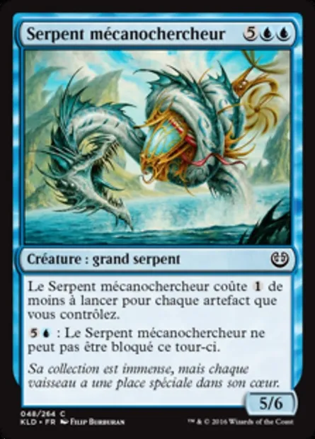 Serpent mécanochercheur, carte Magic KLD 48 — extension Kaladesh