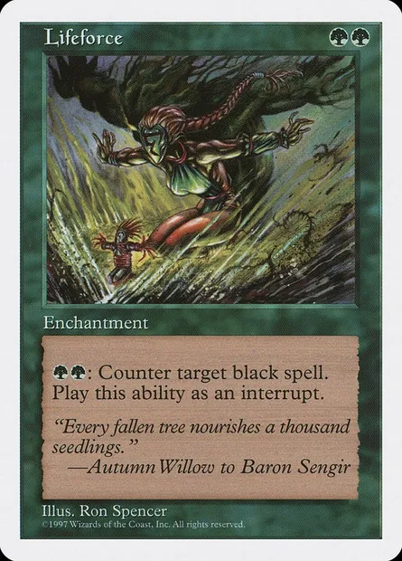 Lifeforce, Magic card 5ED 310 — Fifth Edition set