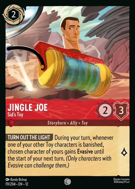 Jingle Joe - Sid's Toy, Disney Lorcana card CH12-111 — Wilds Unknown set