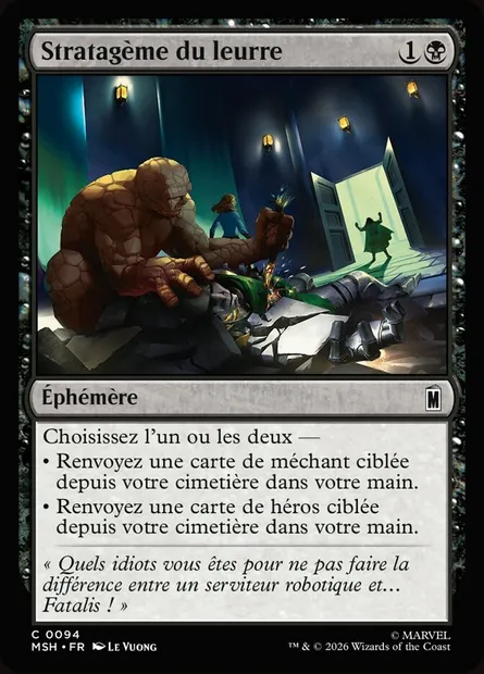 Stratagème du leurre, carte Magic MSH 94 — extension Marvel Super Heroes