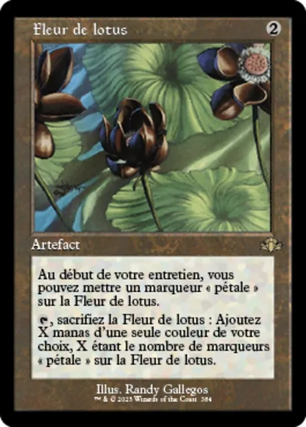 Fleur de lotus, carte Magic DMR 384 — extension Dominaria Remastered