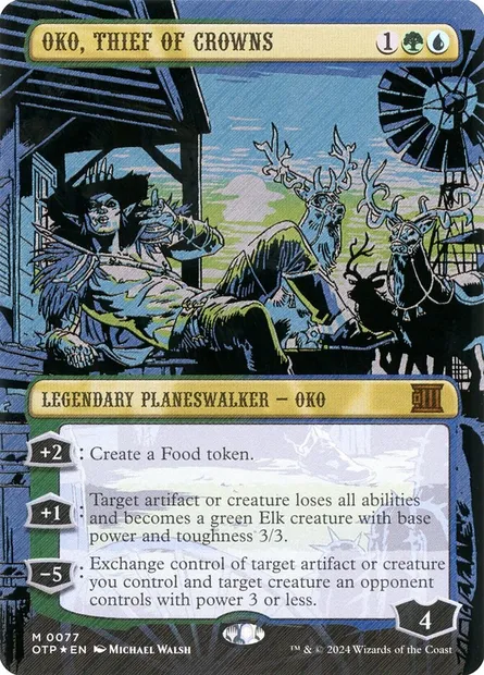 Oko, Thief of Crowns, Magic card OTP 77 — Breaking News set