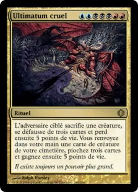 Ultimatum cruel, carte Magic ALA 164 — extension Les éclats d'Alara