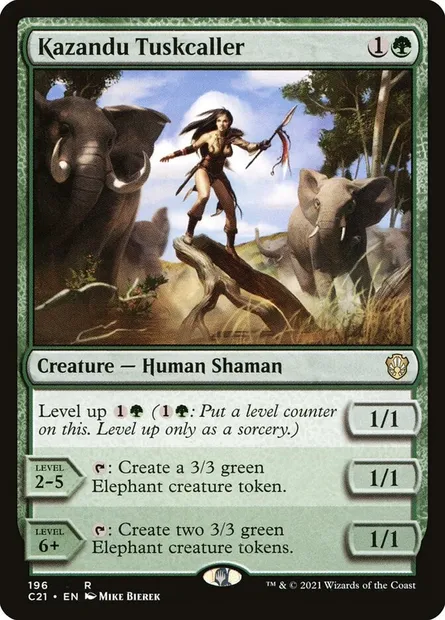 Kazandu Tuskcaller, Magic card C21 196 — Commander 2021 set