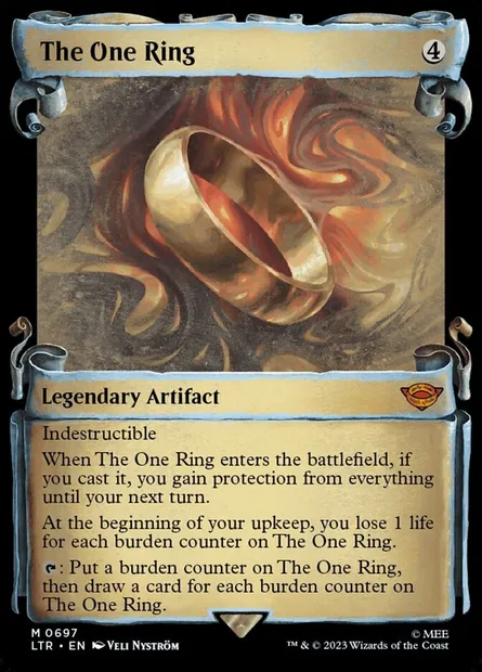 L'Anneau Unique, carte Magic LTR 697 — extension Le Seigneur des Anneaux : chroniques de la Terre du Milieu