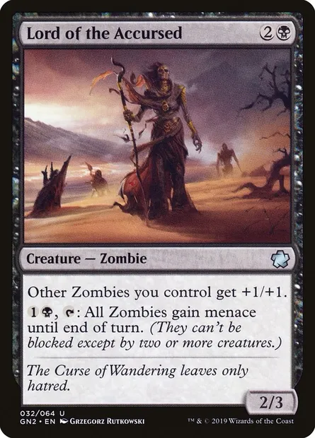 Lord of the Accursed, Magic card GN2 32 — Game Night 2019 set