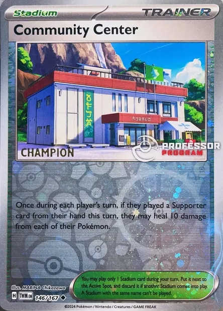 Community Center, Pokémon card PROF 146c — Professor Program set