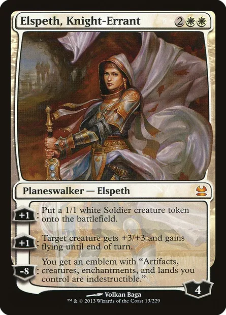 Elspeth, Knight-Errant, Magic card MMA 13 — Modern Masters set