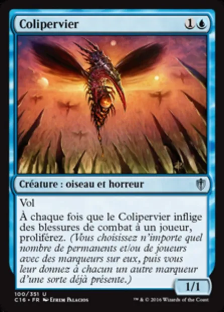 Colipervier, carte Magic C16 100 — extension Commander 2016