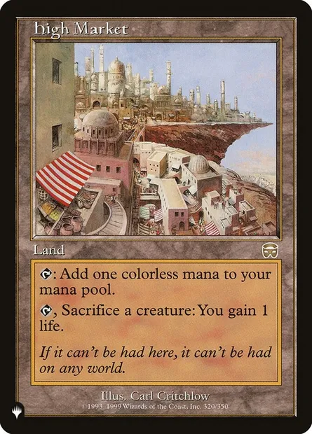 High Market, Magic card PLST MMQ-320 — The List set