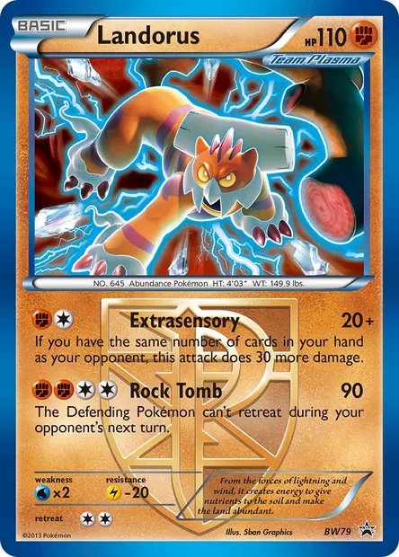 Landorus, Pokémon card BW 79 — BW Black Star Promos set