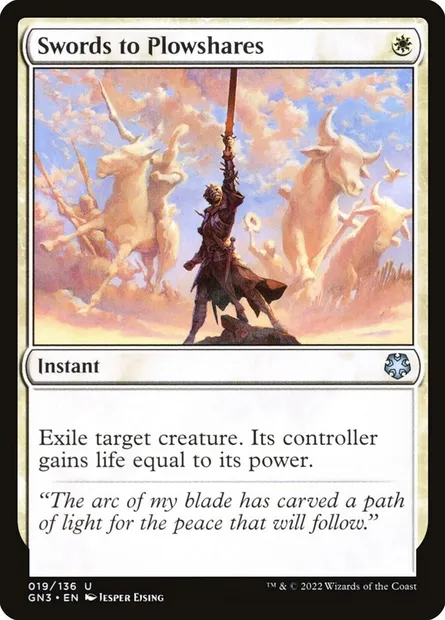 Swords to Plowshares, Magic card GN3 19 — Game Night: Free-for-All set