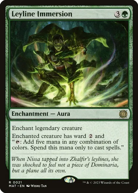 Leyline Immersion, Magic card MAT 21 — March of the Machine: The Aftermath set