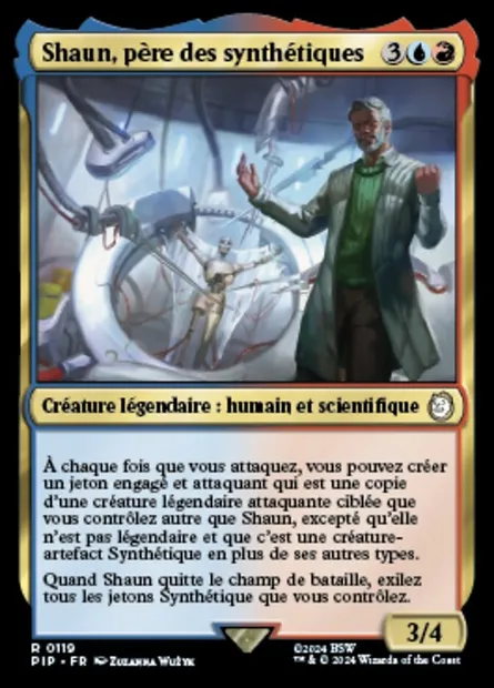 Shaun, père des synthétiques, carte Magic PIP 119 — extension Fallout