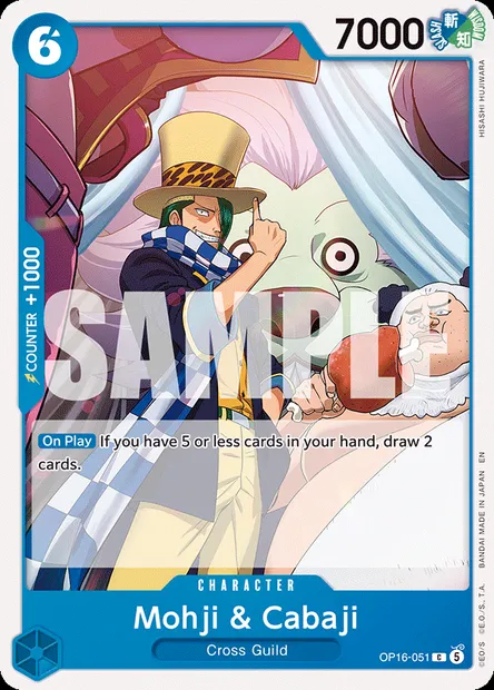 Mohji & Cabaji, One Piece card OP16-051 — THE TIME OF BATTLE set