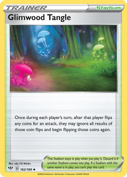 Glimwood Tangle, Pokémon card DAA 162 — Darkness Ablaze set