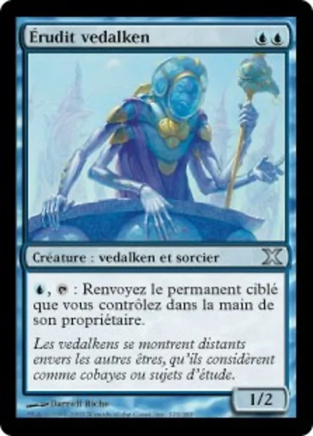 Érudit vedalken, carte Magic 10E 123 — extension Dixième édition