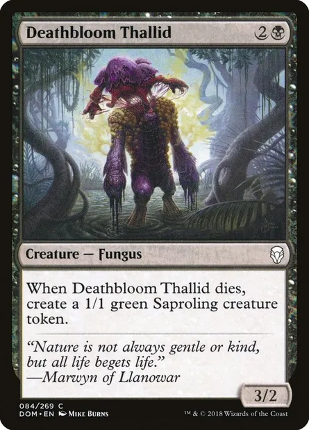 Deathbloom Thallid, Magic card DOM 84 — Dominaria set