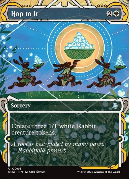 Hop to It, Magic card SOA 6 — Secrets of Strixhaven Mystical Archive set